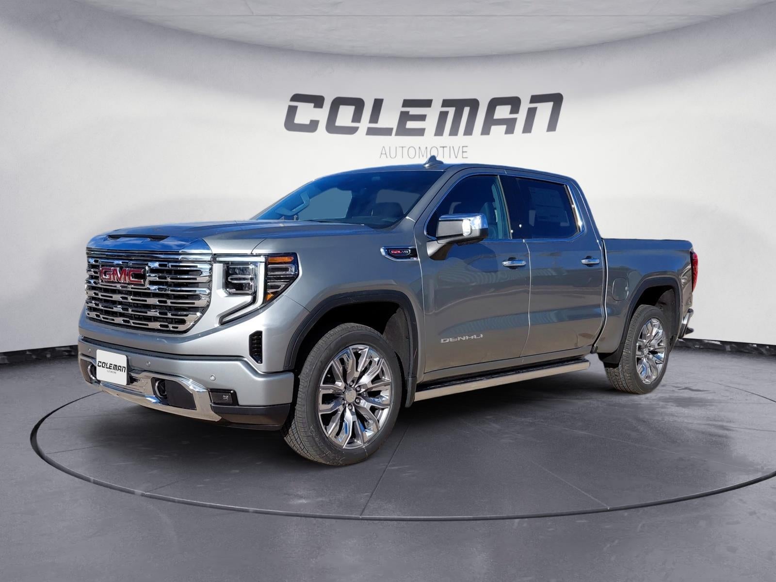 2026 GMC Sierra 1500 Denali in Sterling Metallic — front three-quarter view